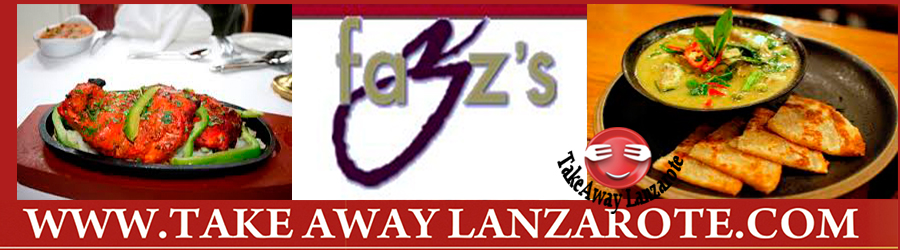 Indian Restaurant Lanzarote - Fazz's Indian Restaurant Lanzarote Food delivery & Pick Up -  Takeaway Puerto del Carmen, Food delivery Lanzarote, Lanzarote, food Delivery Tias, Macher, Puerto Calero -Lanzarote