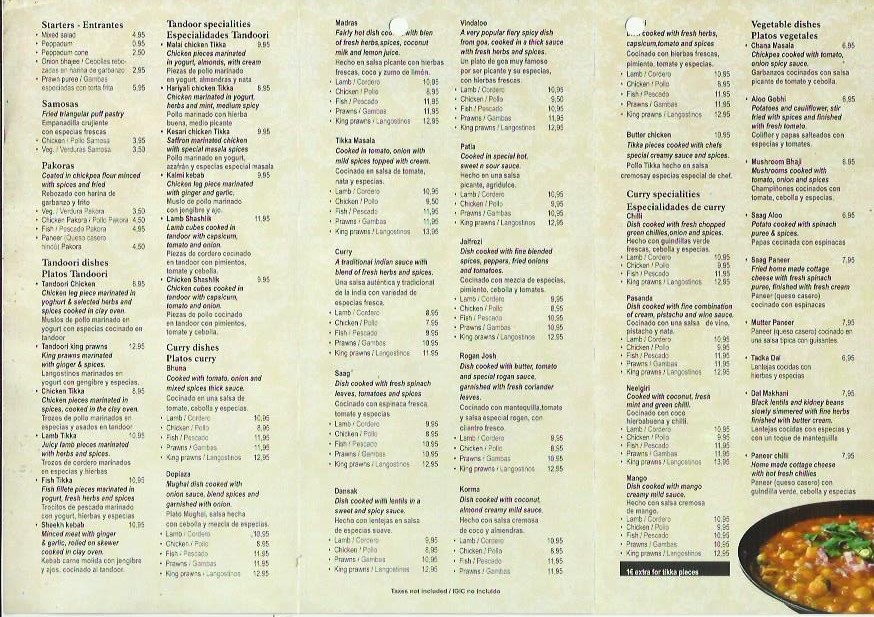 masala lounge costa teguise takeaway lanzarote menu -Most Recommended Indian Restaurants Costa Teguise Lanzarote - The 5 Best Places to Eat Indian Food Costa Teguise Lanzarote