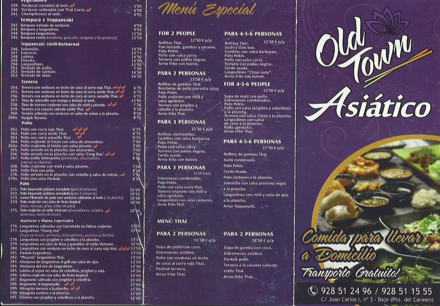 old town asiatico pdc takeaway lanzarote