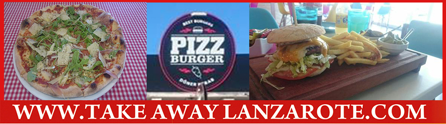 Pizza Takeaway Pizzeria Pizzburger Hamburgueseria , Comida a Domicilio Playa Blanca, Lanzarote, food Delivery Lanzarote, Yaiza