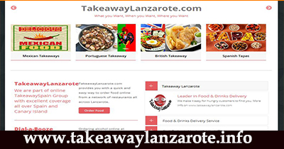 Takeaway Lanzarote, food delivery service across Lanzarote