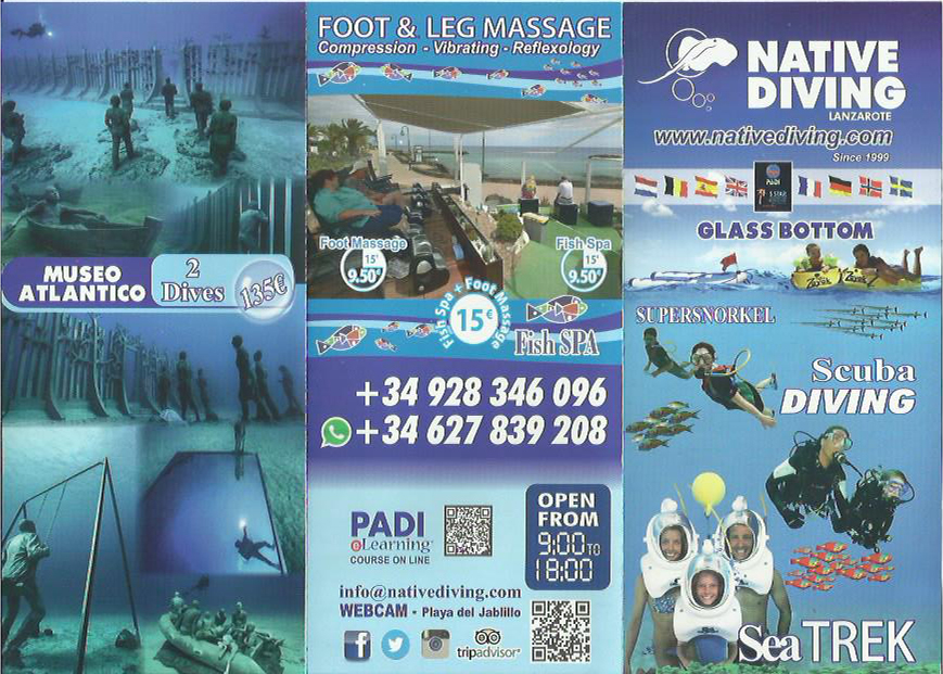 native diving tours lanzarote taxi